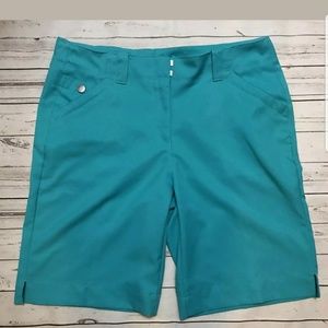 PGA Tour Golf Bermuda Shorts Teal Size 10